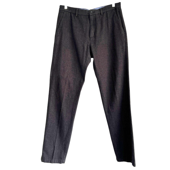 Banana Republic Mens Kentfield Pant Dark Gray Size 33x34 Work Interview Event - Picture 1 of 6